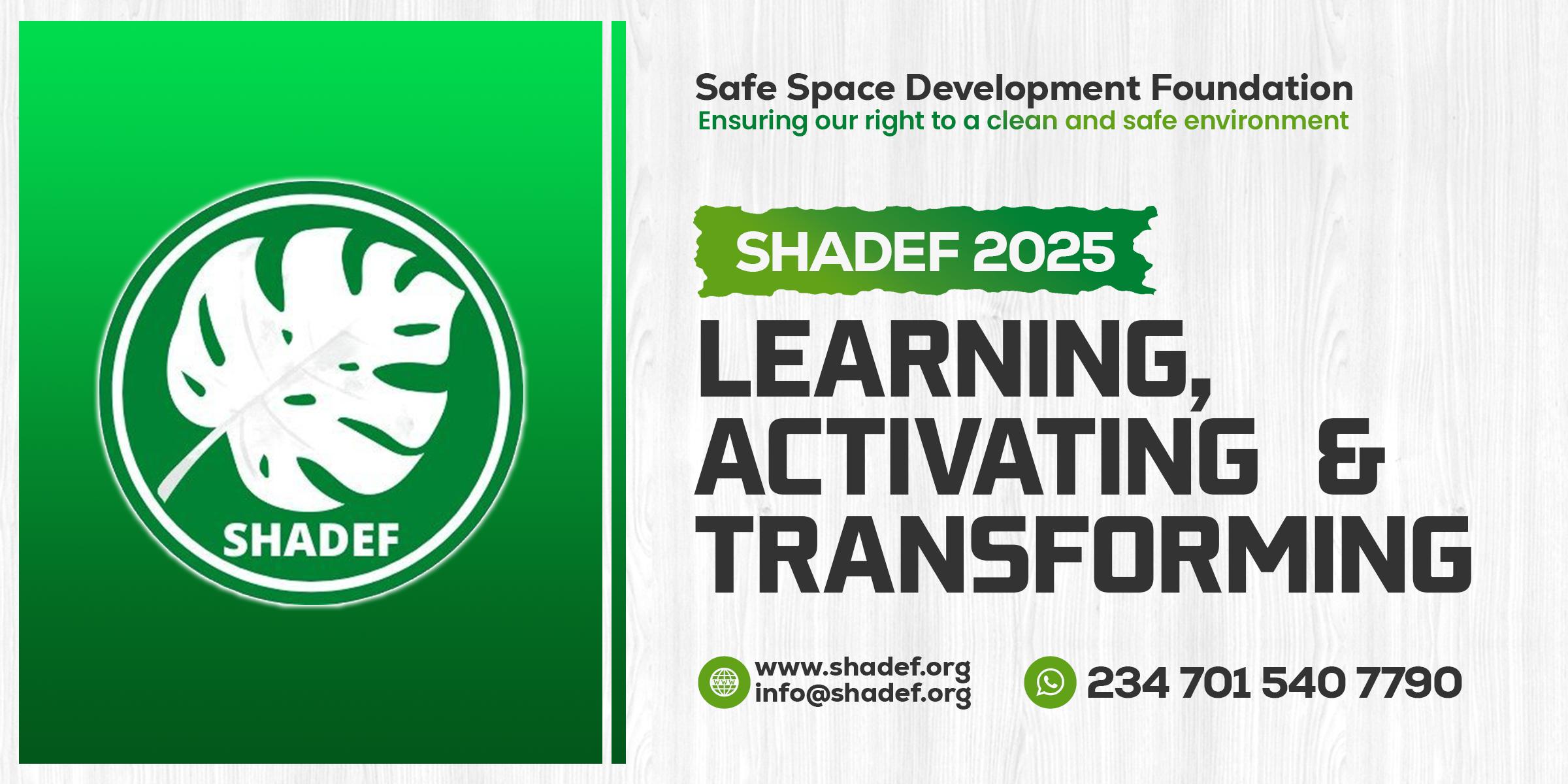 SHADEF 2025: Empowering a Sustainable Future Through Learning, Activating, and Transforming